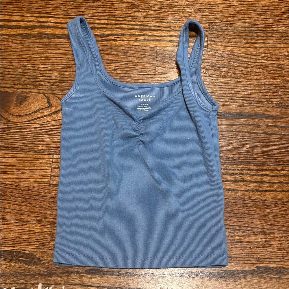 American Eagle Outfitters Slate Blue Tank Top